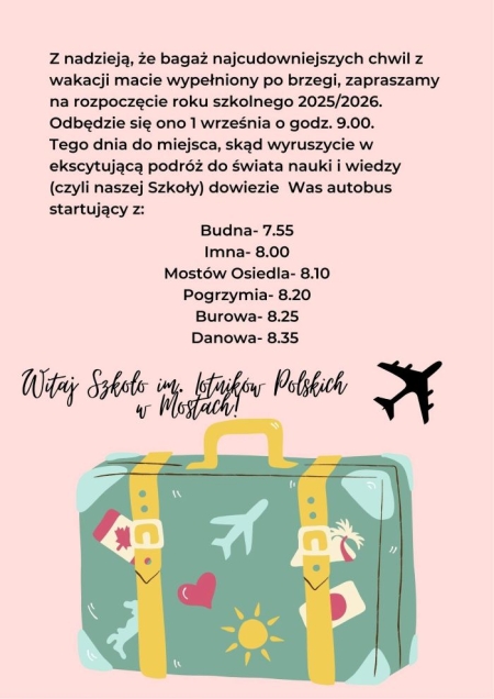 ROZPOCZĘCIE ROKU SZKOLNEGO 2025/2026