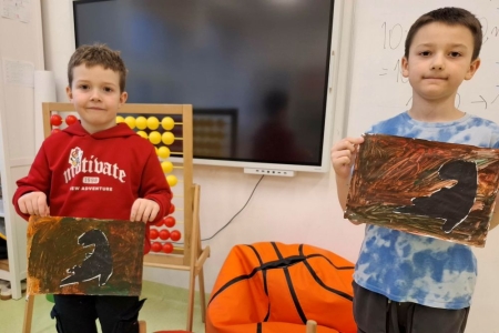 Dzień Dinozaura - zajęcia kreatywności na świetlicy szkolnej